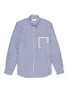 Main View - Click To Enlarge - TOMORROWLAND - Patchwork panel stripe shirt