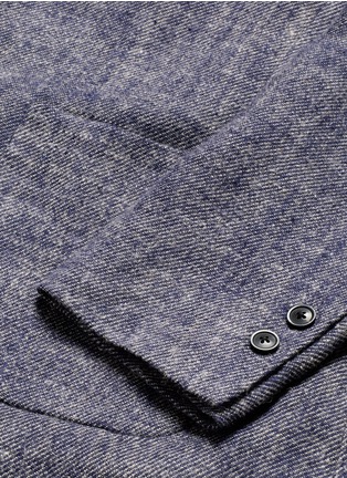 Detail View - Click To Enlarge - TOMORROWLAND - Double breasted linen denim soft blazer