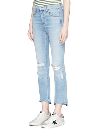 Front View - Click To Enlarge - RAG & BONE - '10 Inch Stove Pipe' cropped skinny jeans