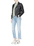 Figure View - Click To Enlarge - RAG & BONE - '10 Inch Stove Pipe' cropped skinny jeans
