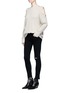 Figure View - Click To Enlarge - RAG & BONE - 'Capri' cropped ripped skinny jeans