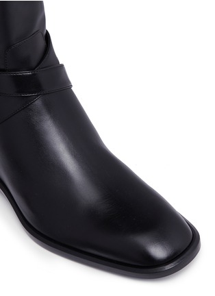 Detail View - Click To Enlarge - MULBERRY - Buckle strap knee high leather boots