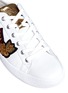 Detail View - Click To Enlarge - ASH - 'Nak' military patch calfskin leather sneakers