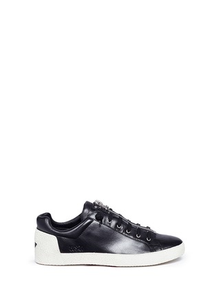 Main View - Click To Enlarge - ASH - 'Nilo' calfskin leather zip sneakers
