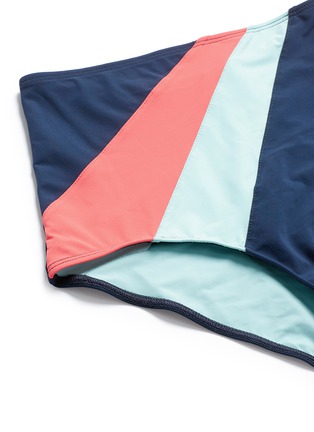 Detail View - Click To Enlarge - FLAGPOLE SWIM - 'Ariya' colourblocked high waist bikini bottoms
