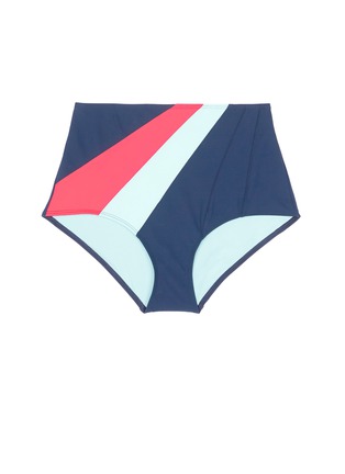 Main View - Click To Enlarge - FLAGPOLE SWIM - 'Ariya' colourblocked high waist bikini bottoms