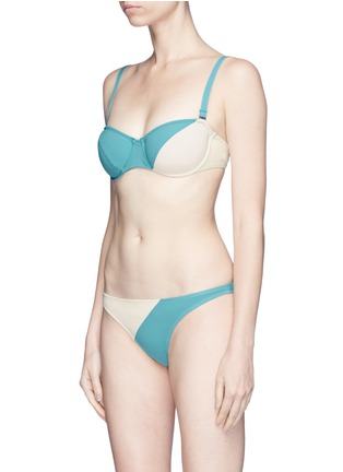 Figure View - Click To Enlarge - FLAGPOLE SWIM - 'Electra' colourblocked bikini bottoms