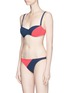 Figure View - Click To Enlarge - FLAGPOLE SWIM - 'Electra' colourblocked bikini bottoms