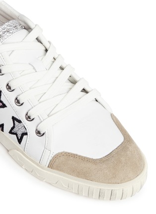 Detail View - Click To Enlarge - ASH - 'Majestic' metallic star appliqué leather sneakers