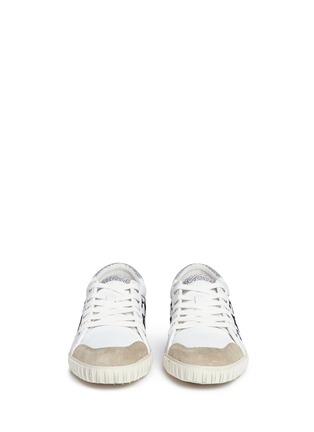 Front View - Click To Enlarge - ASH - 'Majestic' metallic star appliqué leather sneakers