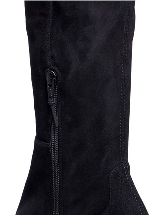 Detail View - Click To Enlarge - STUART WEITZMAN - 'Alljack' stretch suede knee high boots