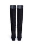 Back View - Click To Enlarge - STUART WEITZMAN - 'Alljack' stretch suede knee high boots