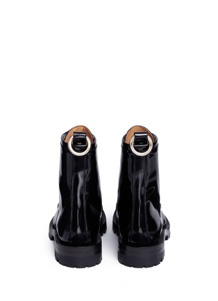 Back View - Click To Enlarge - ALEXANDER WANG - 'Lyndon' metal cap caged leather combat boots