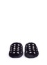 Front View - Click To Enlarge - ALEXANDER WANG - 'Amelia' dome stud shearling slides