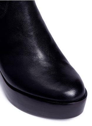 Detail View - Click To Enlarge - ASH - 'Dakota' leather platform ankle boots
