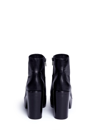 Back View - Click To Enlarge - ASH - 'Dakota' leather platform ankle boots