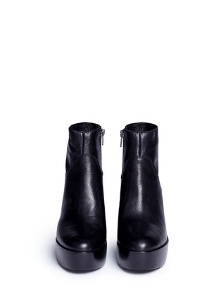 Front View - Click To Enlarge - ASH - 'Dakota' leather platform ankle boots