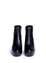 Front View - Click To Enlarge - ASH - 'Dakota' leather platform ankle boots