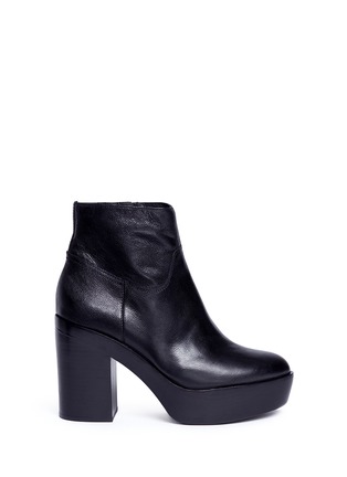 Main View - Click To Enlarge - ASH - 'Dakota' leather platform ankle boots