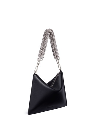 Detail View - Click To Enlarge - ALEXANDER WANG - 'Genesis' interlocking chain strap leather pouch