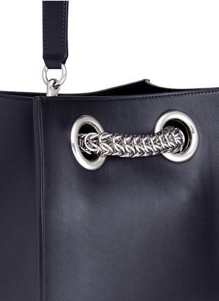  - ALEXANDER WANG - 'Genesis' interlocking chain handle leather shopper tote