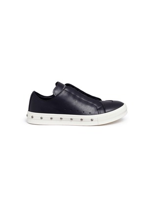 Main View - Click To Enlarge - ALEXANDER MCQUEEN - Hobnail leather sneakers