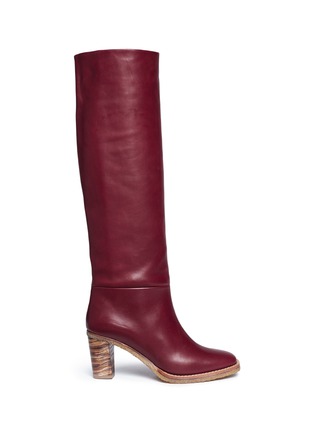 Main View - Click To Enlarge - GABRIELA HEARST - 'Marlene' streak effect heel leather knee high boots
