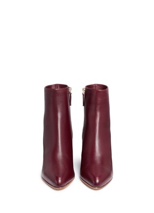 Front View - Click To Enlarge - GABRIELA HEARST - 'Tito' streak effect wood heel leather ankle boots