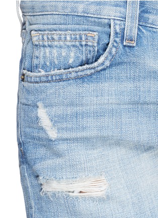 Detail View - Click To Enlarge - CURRENT/ELLIOTT - 'The Boyfriend™' distressed denim shorts