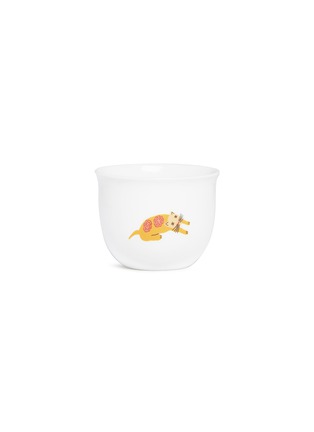 Main View - Click To Enlarge - SHANG XIA - Cat print teacup – Orange