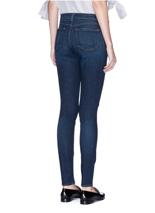 Back View - Click To Enlarge - J BRAND - '620' ripped stretch skinny denim pants