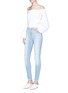 Figure View - Click To Enlarge - J BRAND - 'Maria' ripped high rise skinny denim pants