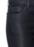 Detail View - Click To Enlarge - J BRAND - 'Selena' coated raw cropped flared jeans