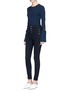 Figure View - Click To Enlarge - J BRAND - 'Natasha' high rise skinny denim pants