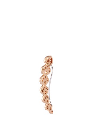 Detail View - Click To Enlarge - LC COLLECTION JEWELLERY - 'Lucky Charm' diamond 18k rose gold earrings