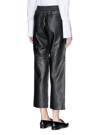 Back View - Click To Enlarge - J BRAND - 'Amari' cropped lambskin leather pants