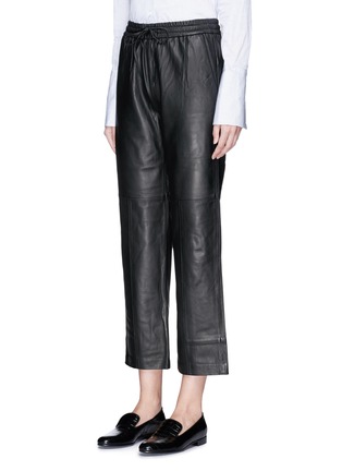 Front View - Click To Enlarge - J BRAND - 'Amari' cropped lambskin leather pants