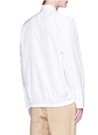 Back View - Click To Enlarge - MARNI - Cotton poplin shirt jacket