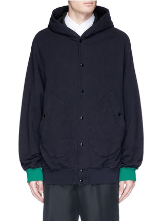 Main View - Click To Enlarge - MARNI - Contrast cuff hooded jacket