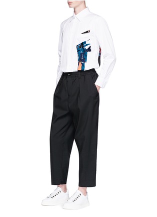 Figure View - Click To Enlarge - MARNI - Graphic layered panel shirt