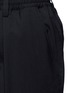 Detail View - Click To Enlarge - MARNI - Cropped pleated virgin wool jogging pants