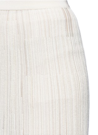 Detail View - Click To Enlarge - SONIA RYKIEL - Mixed rib knit midi skirt