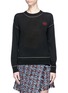 Main View - Click To Enlarge - SONIA RYKIEL - Lip embroidered wool sweater
