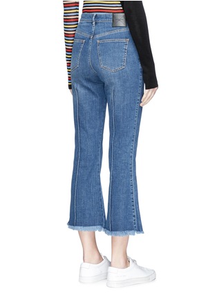 Back View - Click To Enlarge - SONIA RYKIEL - Pintuck flare cropped jeans