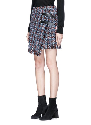 Front View - Click To Enlarge - SONIA RYKIEL - Asymmetric tweed wrap skirt