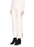 Front View - Click To Enlarge - SONIA RYKIEL - Mock button cuff dense knit pants