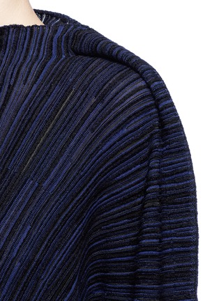 Detail View - Click To Enlarge - SONIA RYKIEL - Keyhole front batwing sleeve rib knit dress