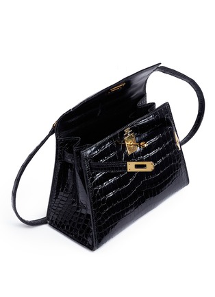 Detail View - Click To Enlarge - MAIA - Kelly 20cm crocodile leather bag
