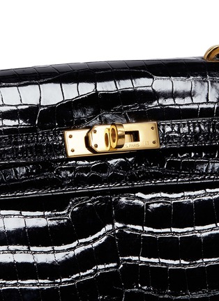  - MAIA - Kelly 20cm crocodile leather bag