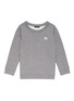 Main View - Click To Enlarge - ACNE STUDIOS - 'Mini Fairview F' face patch kids sweatshirt